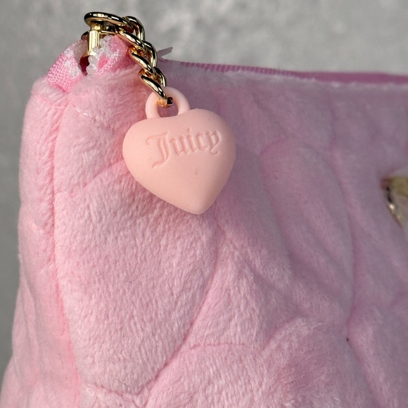 Juicy Couture Pink Quilted Cosmetic Bag+Travel Bottle - Picture 6 of 6